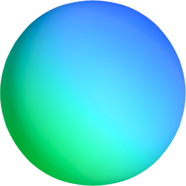 Vibrant Blocky 3D Shape Gradient Sphere